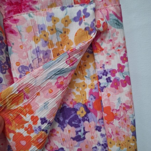 H&M Bright Floral Button Down Shirt NWT - Picture 9 of 11